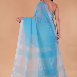 NEGRONI Woven Design Zari Saree With Matching Blouse Piece image 5