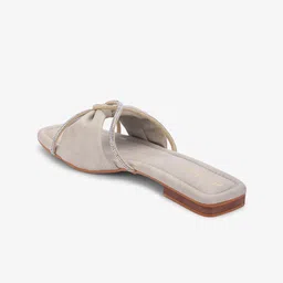 DressBerry Women Printed Open Toe Flats with Bows image 3