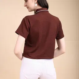 Kinjo Floral Embroidered Crop Top image 4