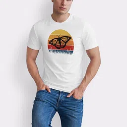 Seekbuylove Men Printed Bio Finish Regular Fit Round Neck T-shirt image 5