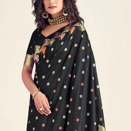 Moda Rapido Ethnic Motifs Zari Art Silk Banarasi Saree image 4