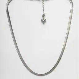 Anouk German Silver Silver-Plated Handcrafted Chain image 2