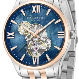 Kenneth Cole Men Skeleton Dial & Stainless Steel Analogue Automatic Watch KCWGY0089103MNW image 2