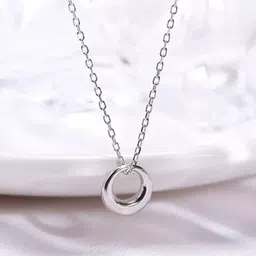 Pinapes Unisex Silver-Toned Silver-Plated Oxidised Chain-picture-54