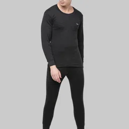 Dollar Men Black T-Shirt & Bottom Thermal Set-picture-40