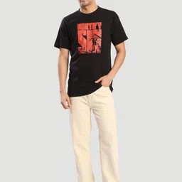 The Roadster Lifestyle Co Pure Cotton Relaxed Fit Jeans image 3