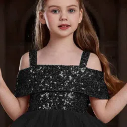 Vani Enterprise Embellished Net Fit & Flare Dress image 2