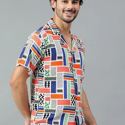 Stylecast X Kotty Men Modern Printed Casual Shirt image 5