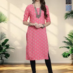 HERE&NOW Women Pack Of 3 Ethnic Motifs Printed Crepe Kurta-picture-35
