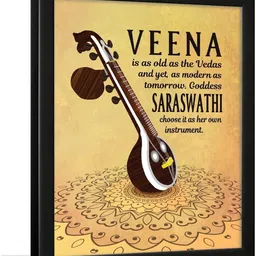 Chaka Chaundh Multicoloured Synthetic Wood Wall Art image 2