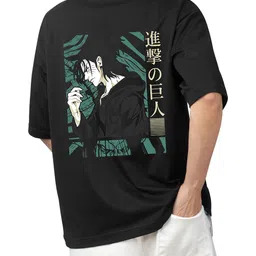 Starsbuyer Men Graphic Printed Oversized Cotton T-shirt image 2