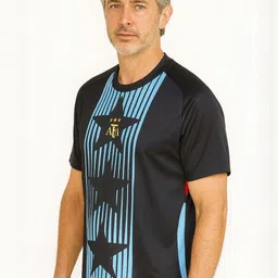 dostitch Men Lionel Messi Printed Dri-FIT T-shirt image 3