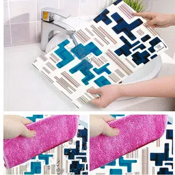 E-Retailer 5-Pcs Blue & White Printed Refrigerator Covers image 3