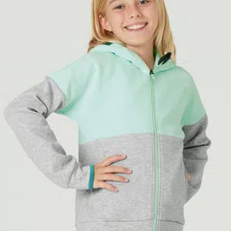 Decathlon Girls Green Colour-Blocked Jackets-image-39