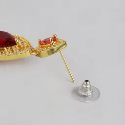 Anouk Gold-Plated Cubic Zirconia Contemporary Drop Earrings image 3