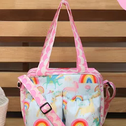 ROSADA Unicorn Pink Fabric Easy to Clean Insulated Tiffin Bag-picture-11