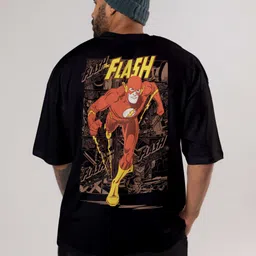 FLYIND VOGUE OUTFIT Men Flash Bio Finish Graphic Printed Cotton Oversized T-shirt-image-78
