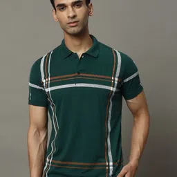 OGEN Men Printed Polo Collar Pockets T-shirt image 1
