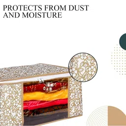 AMAK INC Beige Fabric Multi-Utility Wardrobe Organisers image 4