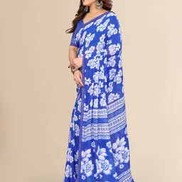 Moda Rapido Floral Printed Beads and Stones Saree image 4