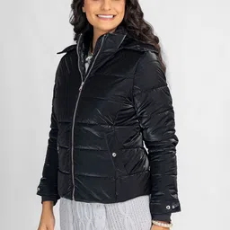 LURE URBAN Abstract Printed Hooded Puffer Padded Jacket-image-97