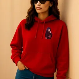Anikmart Women Printed Hooded Sweatshirt-picture-44