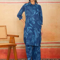 LABEL ADRIJA Women Pure Cotton Kurti & Trousers-picture-40