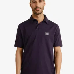 RARE RABBIT Men Solid Polo Collar Cotton T-shirt-picture-17