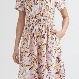 R.Code by The Roadster Life Co. Floral Print A-Line Midi Dress image 2