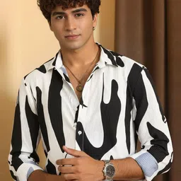 SZN Men Standard Printed Casual Shirt image 4