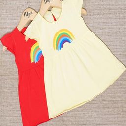 CRAZE N STITCH Girls Red Dresses-picture-30