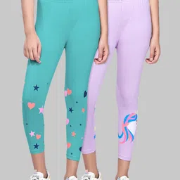 ZUNIORS SSC Girls Pack of 2 Printed Capris-picture-29