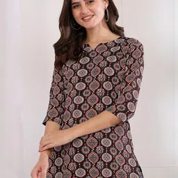 Moda Rapido Women Polyester Straight Kurtis-image-70