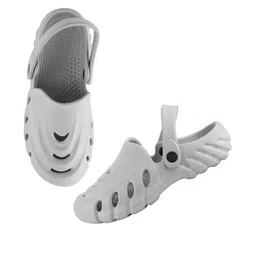 SZN Men Grey Solid Clogs Sandals-image-64