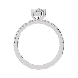 Sparkles 14KT Gold 0.97 Ct Lab Grown Round Shape Eternity Diamond Ring - 2.38 g image 4