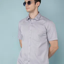 Crimsoune Club Men Classic Slim Fit Opaque Casual Shirt-image-97