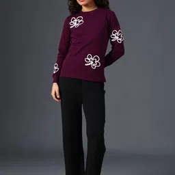 LIMEROAD Women Embroidered Sweatshirt image 4