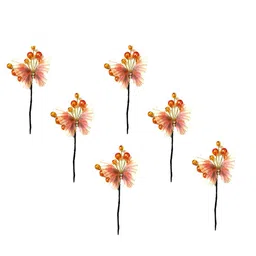 Hair Flare Women Set Of 6 Embellished Butterfly U Pins-picture-25