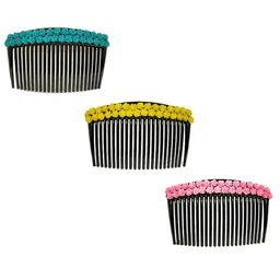 Hair Flare Women 3Pcs Floral Comb Pin-picture-3