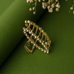 Jewelz Women Gold-Toned & White Claw Clip-picture-28