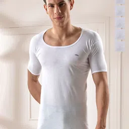 LUX VENUS 
Pack of 6 Men Round Neck Cotton Vest image 1