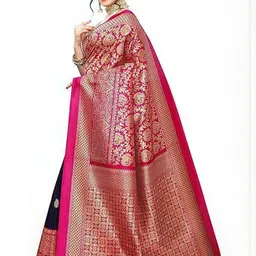 KANOODA Woven Design Zari Mysore Silk Saree With Blouse Piece-image-44