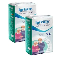 Lyfcare Unisex Set Of 2 Adult Pull Up Diaper Pants - XL 20Pcs Each-image-25