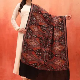 Pashmoda Women Paisley Embroidered Shawl-picture-31