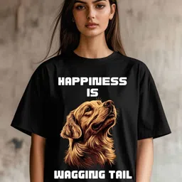 Storeily Women Graphic Printed Round Neck Cotton Oversized T-shirt-image-13