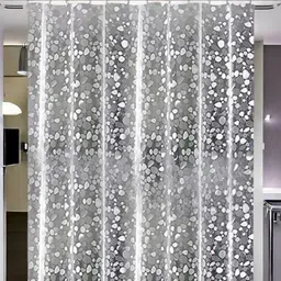 HOME ARK Grey Set of 2 Door Bubble Curtain-picture-37