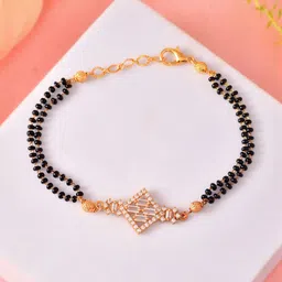 Anouk Women Handcrafted Gold-Plated Link Bracelet-image-10
