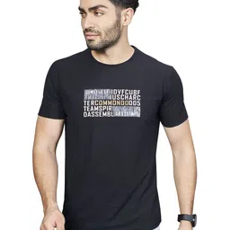 BE POSITIVE Men Typography Printed T-shirt-picture-14