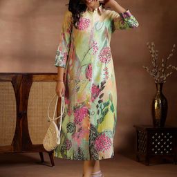 Libas Women Floral Print A-Line Maxi Dress-picture-48