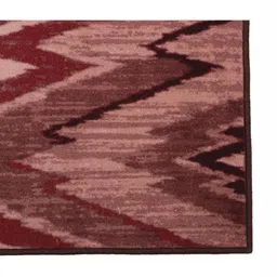 MODEFE Brown Abstract Anti-Skid Nylon Carpet image 2